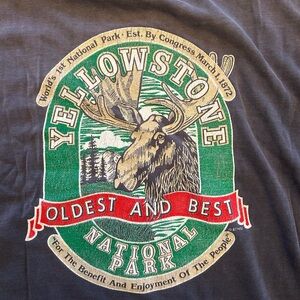 Vintage Yellowstone National Park Graphic T-Shirt Men’s Size L